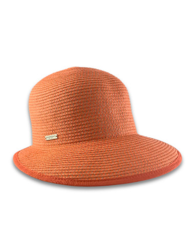 Visera Paper Braid Cap Naranja de Seeberger