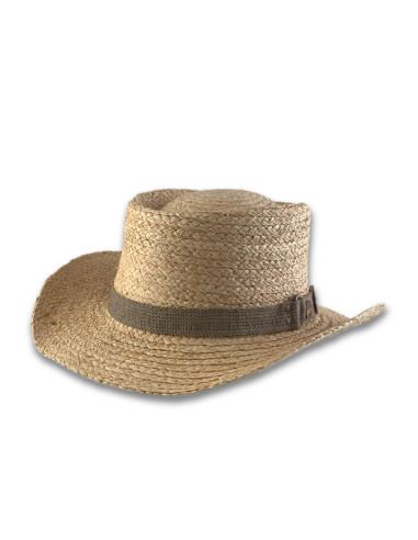 Sombrero Gambler Rafia Natural