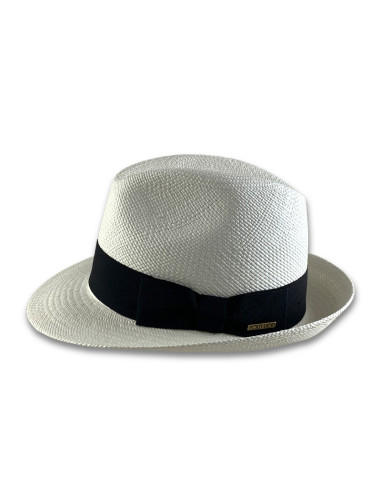 Sombrero Panamá Visconti Blanco Cinta Negro
