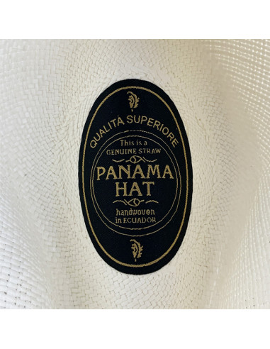 Sombrero Panamá Visconti Blanco Cinta Negro