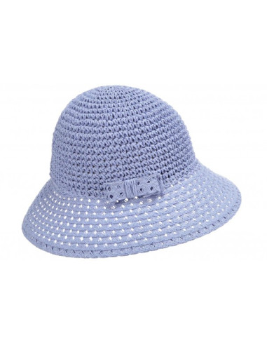 Sombrero Paper Crochet Cloche whith bow de Seeberger