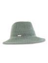 COTTON-PAPER MIX FEDORA WITH PATTERN de Seeberger