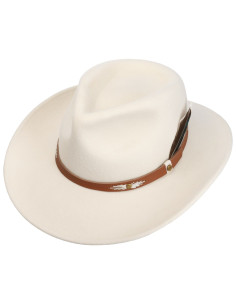 Sombrero Western Woolfelt Stetson Blanco 2