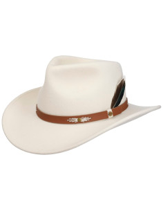Sombrero Western Woolfelt Stetson Blanco
