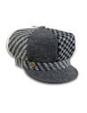 Gorra Clavelina Gris patchwork