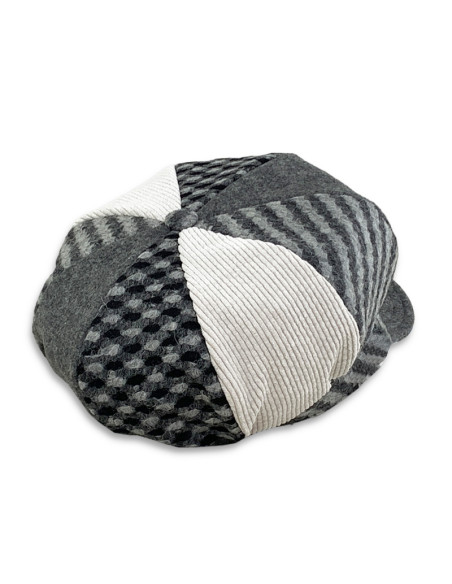Gorra Clavelina Gris patchwork