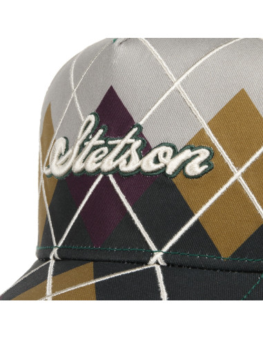 Trucker Cap Argyle verde Stetson