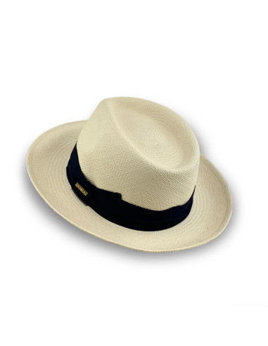 Sombrero Panamá Santorini Blanco Cinta Azul