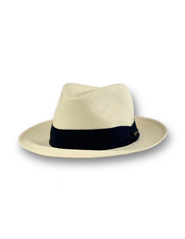Sombrero Panamá Santorini Blanco Cinta Azul