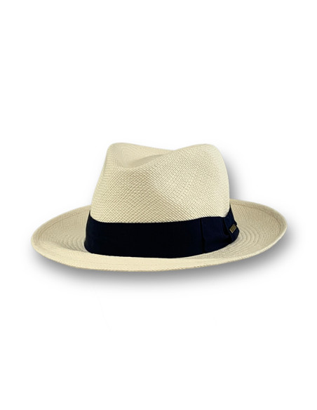 Sombrero Panamá Santorini Blanco Cinta Azul