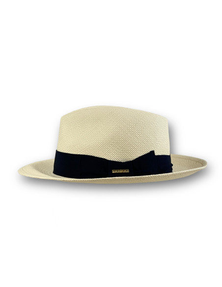 Sombrero Panamá Santorini Blanco Cinta Azul