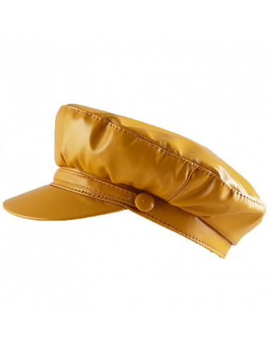 Gorra Regata Charol Mostaza