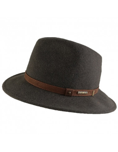 Sombrero Crushable Indy Marrón Mezcla