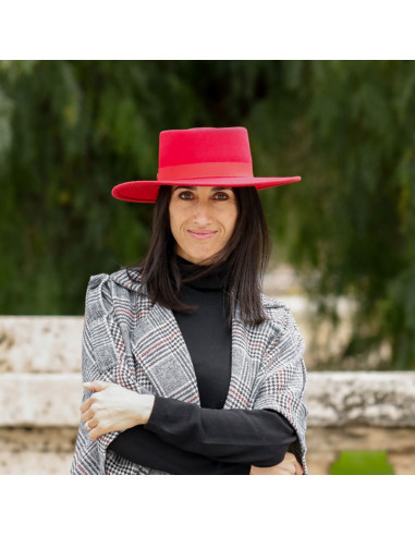 Sombrero Melania rojo