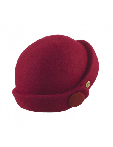 Casquete Guillermina Rojo Noche