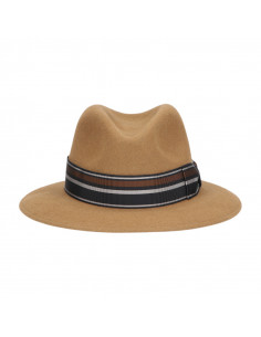 Sombrero Borsalino Alessandria Camel Cinta Rayada 2