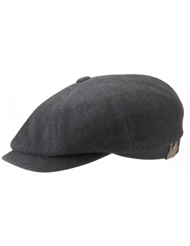 Gorra Hatteras Wool/Cashmere Liso Stetson Gris Oscuro